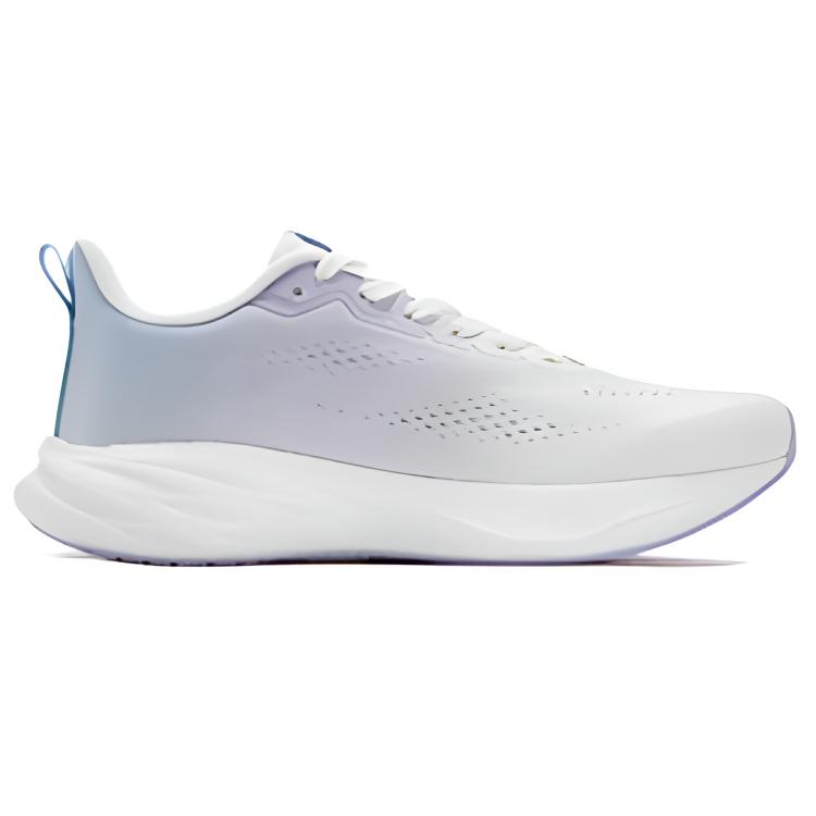 361° Abrasion Resistant Slip Resistant Low top Casual Sprint Running Shoes Women’s White Purple
