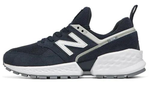 New Balance 574 Breathable Wear resistant Non Slip Low Tops Navy Blue