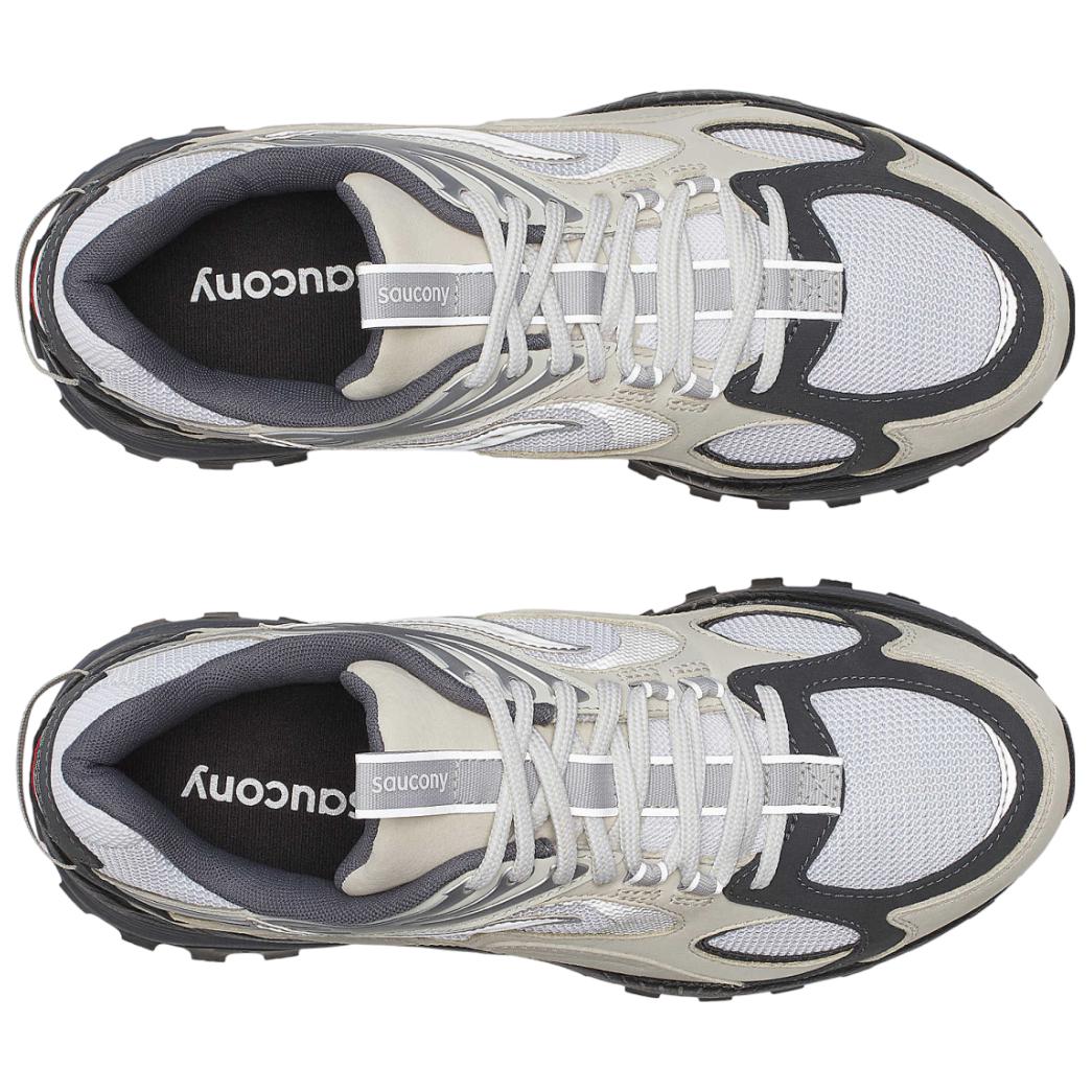 Saucony Grid Aura X Grey Pack White