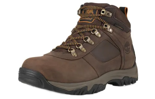Timberland Nubuck Abrasion Resistant Cushioning Short Outdoor Boots Men's Dark Brown