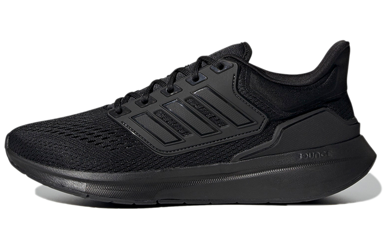 Adidas EQ21 Run comfortable fabric non-slip wear-resistant low-top running shoes men's black