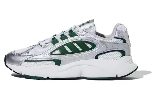 Adidas Originals Ozmillen Slip Resistant Abrasion Resistant Low top Casual Running Shoes Men's Silver Green