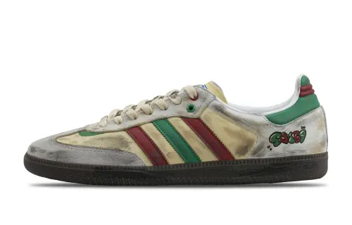 Adidas Originals SAMBA OG Low top Skateboard Shoes Unisex Beige Gray