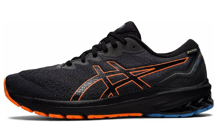 Мужские кроссовки ASICS GT-1000 11 (черно-оранжевые)