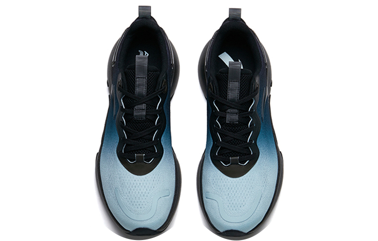 Anta Cushioning Slip Resistant Abrasion Resistant Breathable Low top Running Shoes Men’s Blue Black