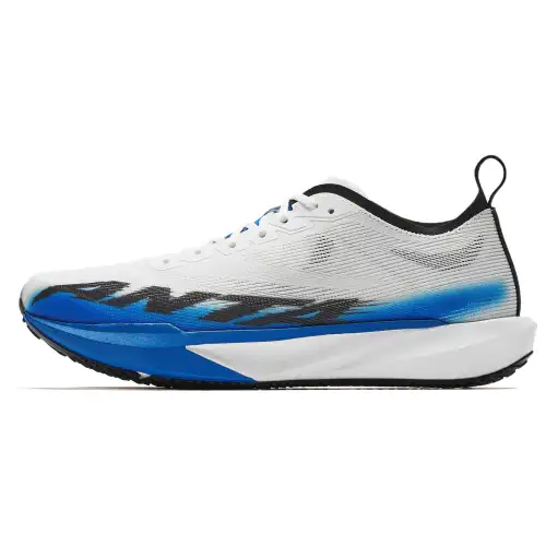 ANTA Plastic Avant Garde SPEED Running Shoes Men's Low Top Ivory White/Medium Blue/Basic Black