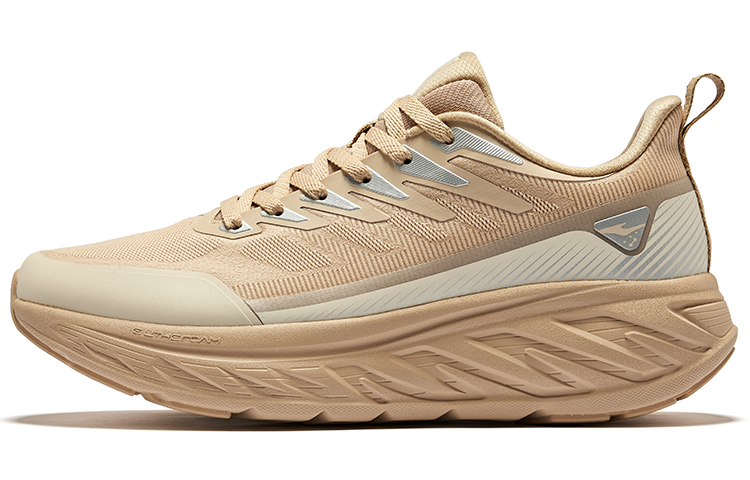 Erke Abrasion Resistant Breathable Low top Running Shoes Men’s Oat Warm Linen