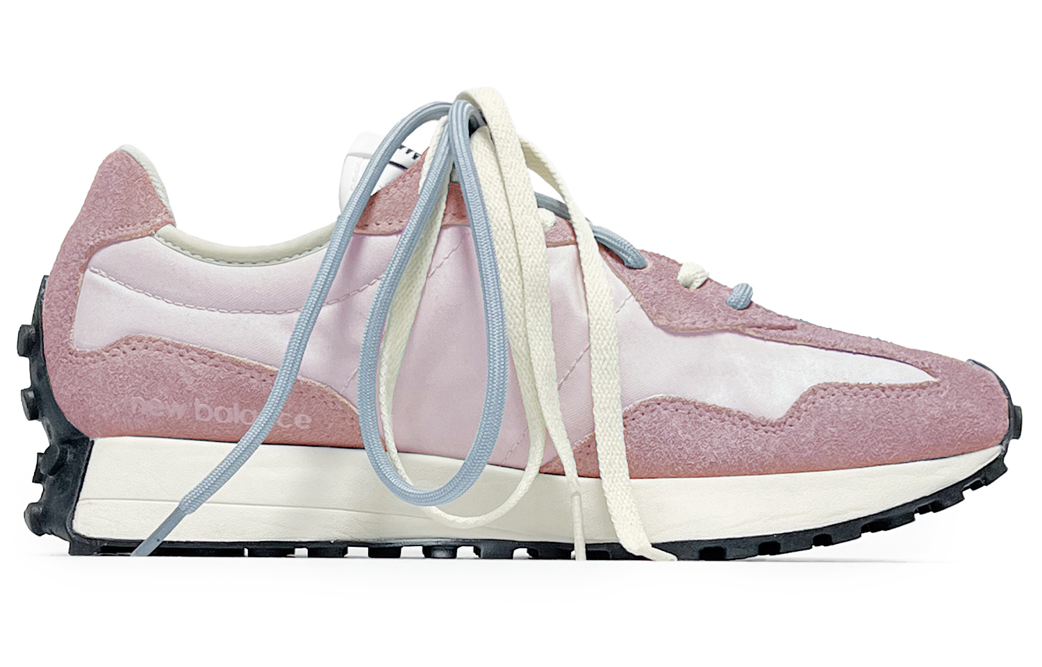 New Balance NB 327 Textile, Synthetic Leather Abrasion Resistant Low top Running Shoes Unisex Pink
