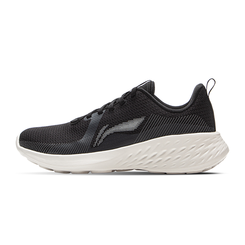 Li Ning Cushioning Abrasion Resistant Lightweight Low top Casual Running Shoes Women’s Black