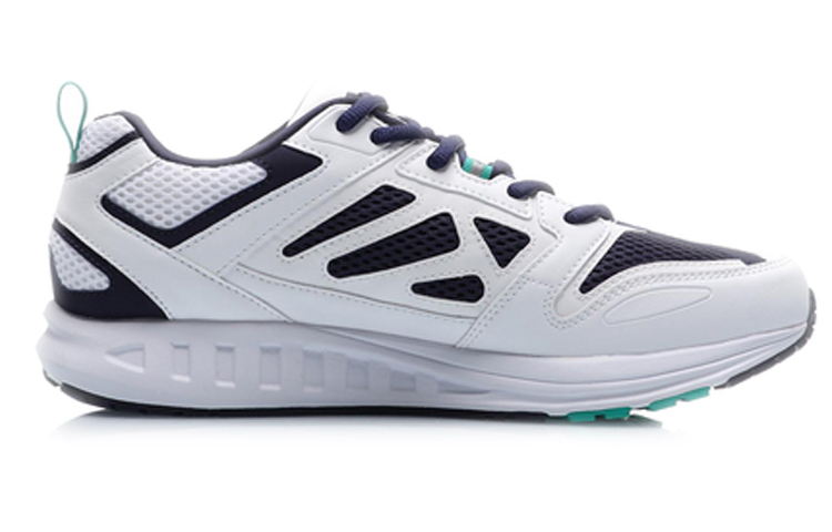 Li Ning Cushioning Lightweight Slip Resistant Low top Running Shoes Men’s White Green