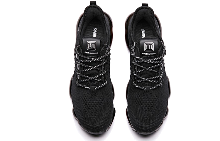 Anta Nebula Low top Running Shoes Women’s Black White Full Length Air Cushion