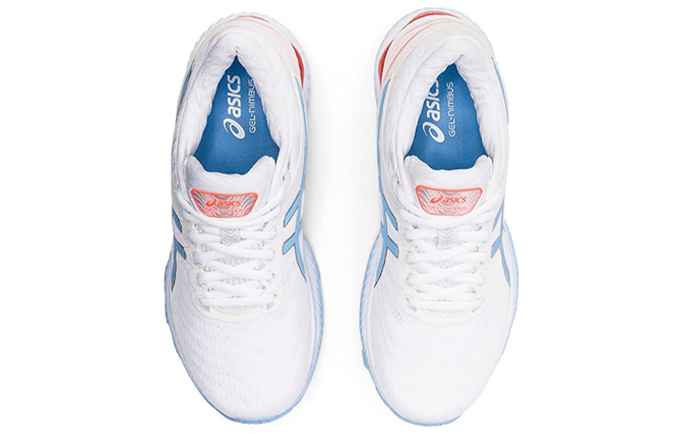 Женские кроссовки ASICS GEL-Nimbus 22 (бело-синие) — Белыйсиний — фото 4