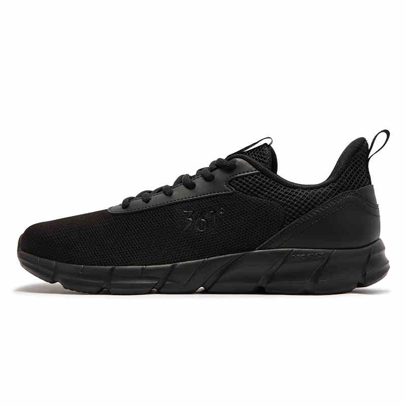 361° Slip Resistant Abrasion Resistant Low top Casual Running Shoes Men’s Obsidian Black