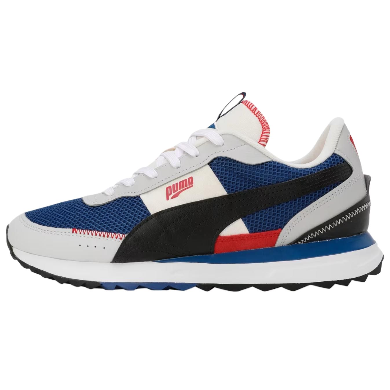 PUMA Road Rider Slip Resistant Abrasion Resistant Low top Casual Running Shoes Unisex Gray Blue Black