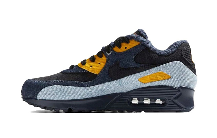 Кроссовки Levis x Nike Air Max 90 (синие денимовые) — Синий — фото 1