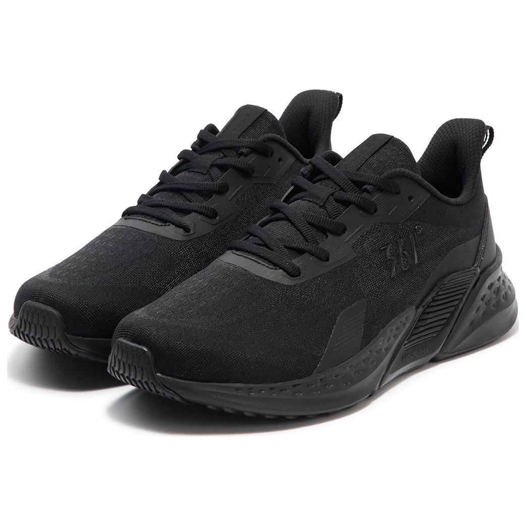 361° Cushioning Abrasion Resistant Breathable Lightweight Low top Casual Running Shoes Men’s Obsidian Black