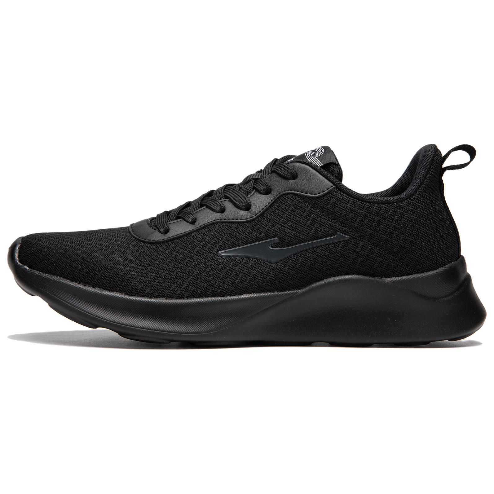 Erke Cushioning Slip Resistant Abrasion Resistant Breathable Support Low top Running Shoes Men’s Black