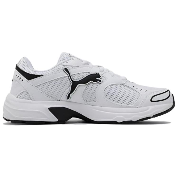 PUMA Axis Breathable Low top Casual City Commuting Running Shoes Unisex White Black