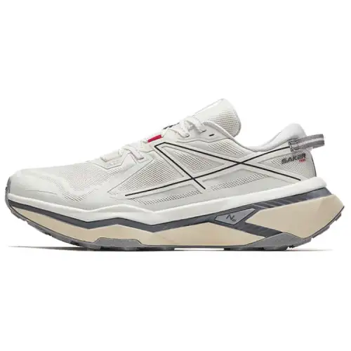 Anta Peregrine Falcon Fabric Slip Resistant Cushioning Low top Trail Running Shoes Men's Beige