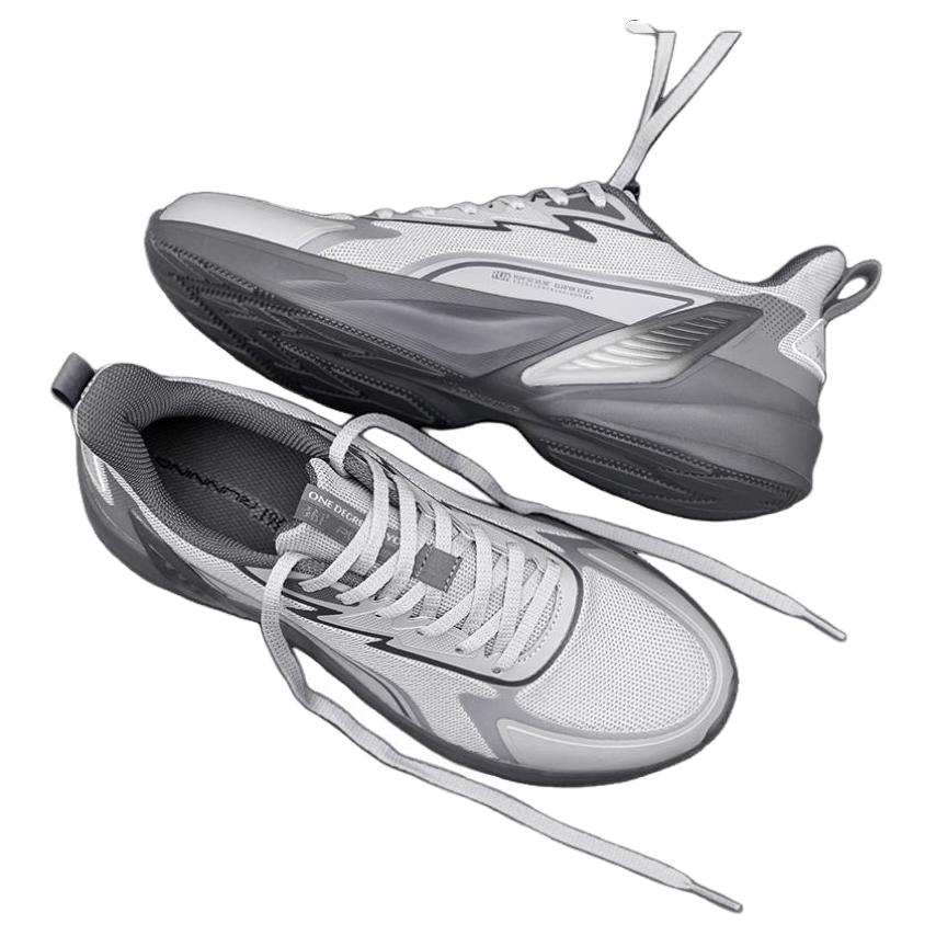 361° Wander Slip Resistant And Breathable Low top Casual Running Shoes Men’s Gray