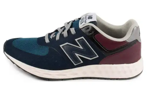 New Balance 574 Fresh Foam Mita Sneakers Navy Burgundy