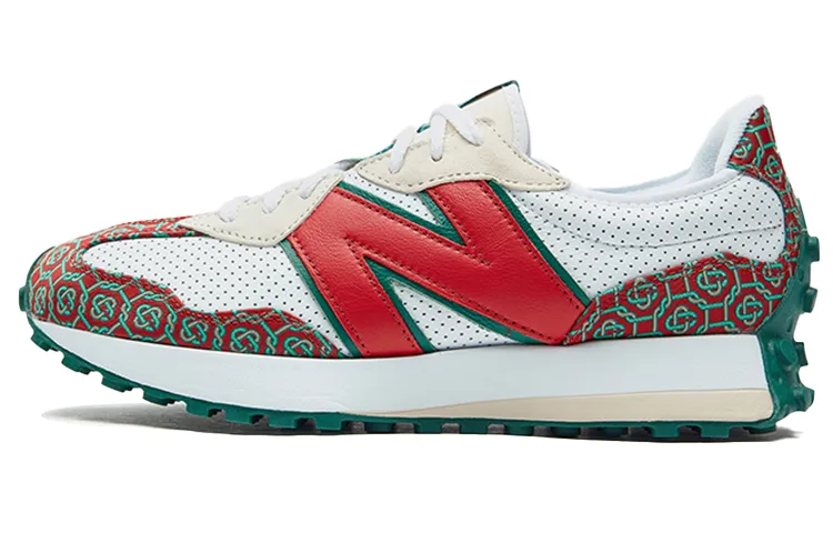 New Balance x CASABLANCA NB 327 Comfortable Cushioning Abrasion Resistant Coverage Support Low top Running Shoes Unisex
