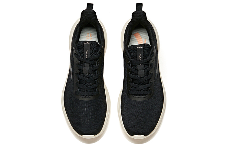 Anta Hydrogen Run Versatile Cushioning Slip Resistant Abrasion Resistant Low top Running Shoes Women’s Black White