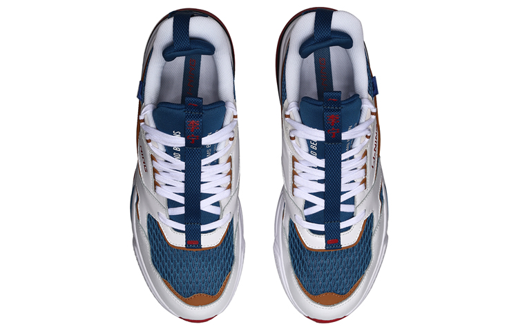 Li Ning 001 Running Shoes Men’s Low Top White/Blue/Red