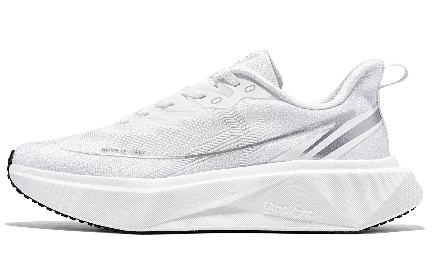 Kappa Slip Resistant Abrasion Resistant Slip Resistant Abrasion Resistant Low top Running Shoes Unisex White Silver