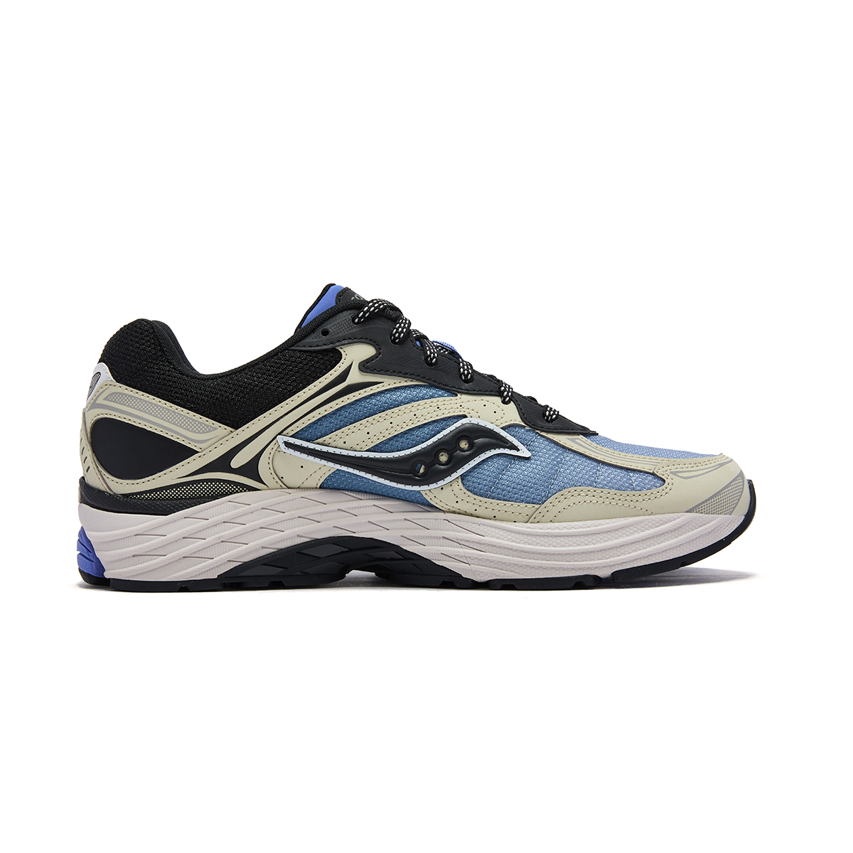 Saucony Pro Grid Omni 9 Breathable Running Shoes Unisex Gray Blue