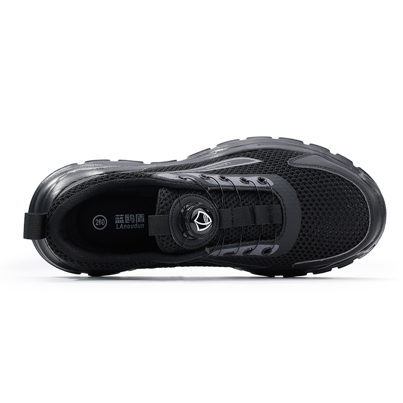 LANOUDUN Breathable, Impact Resistant, Lightweight Low top Outdoor Shoes Unisex Black