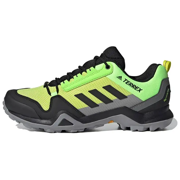 Adidas Terrex AX3 GTX Gore Tex Hiking Mesh, Textile Breathable Low top Outdoor Shoes Men's Black Gray