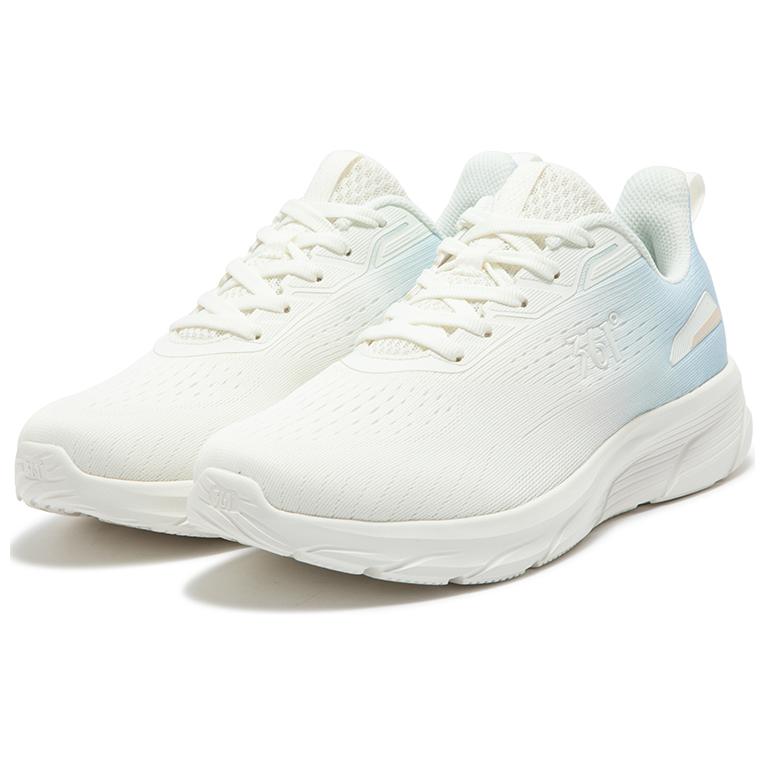 361° Breathable Mesh Cushioning, Wear Resistant Low top Sprint Running Shoes Women’s White Blue