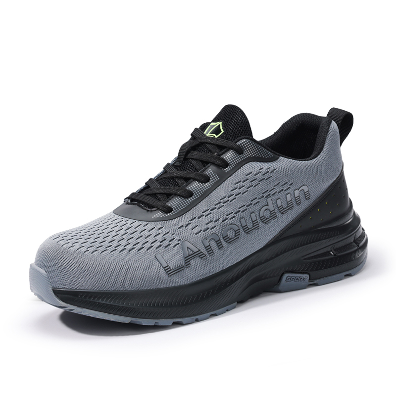 LANOUDUN Cushioning Breathable Impact Resistant Low top Outdoor Shoes Men’s Gray