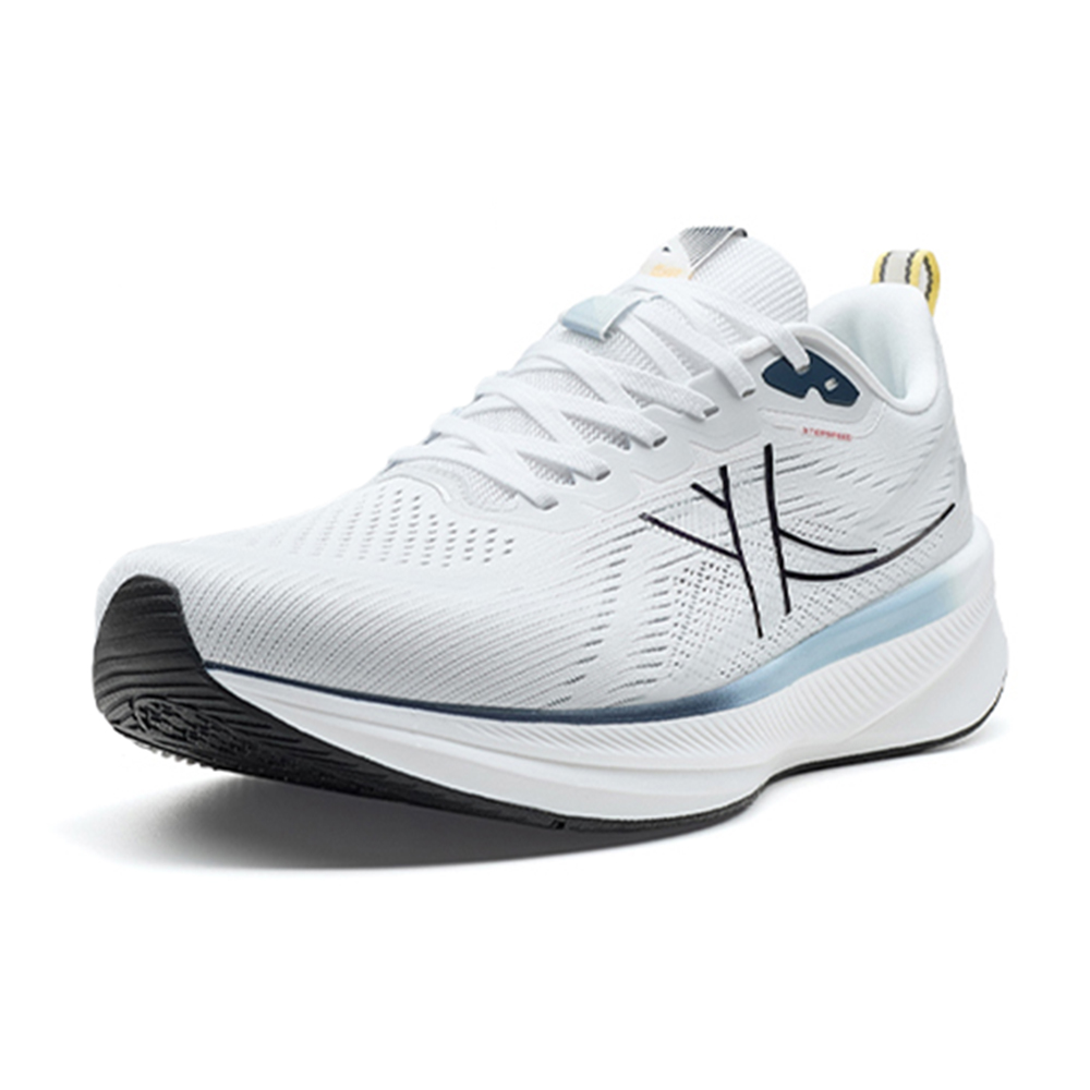 XTEP 6.0 Speed Cushioning Breathable Lightweight Low top Sprint Running Shoes Men’s White