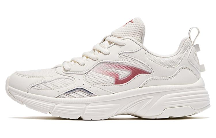 QIAODAN Abrasion Resistant Breathable Low top Running Shoes Women’s White Gold