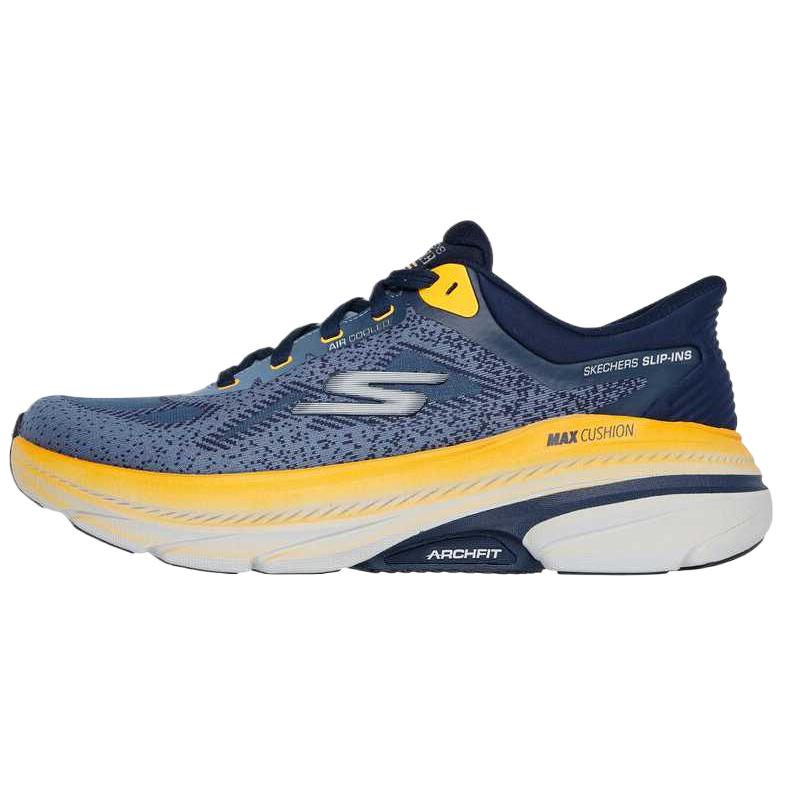 Skechers MAX CUSHIONINGARCHFIT 2.0 Mesh Low top Running Shoes Men’s Blue