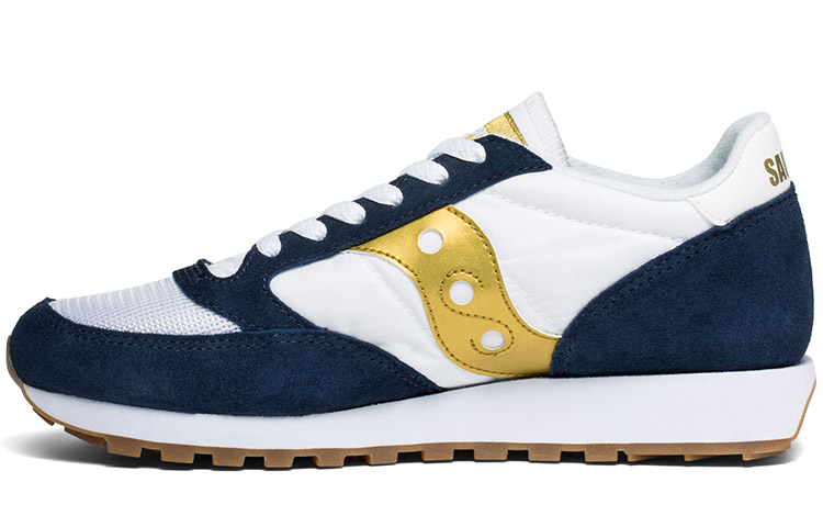 Saucony Jazz Original Low top Running Shoes Women's White Blue Gold