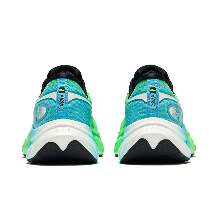 Erke Cushioning Low top Running Shoes Men’s Lime Green Digital Blue