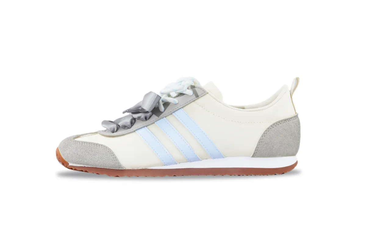 Adidas VS JOG 2.0 Abrasion Resistant Low top Casual Shoes Unisex Light Blue