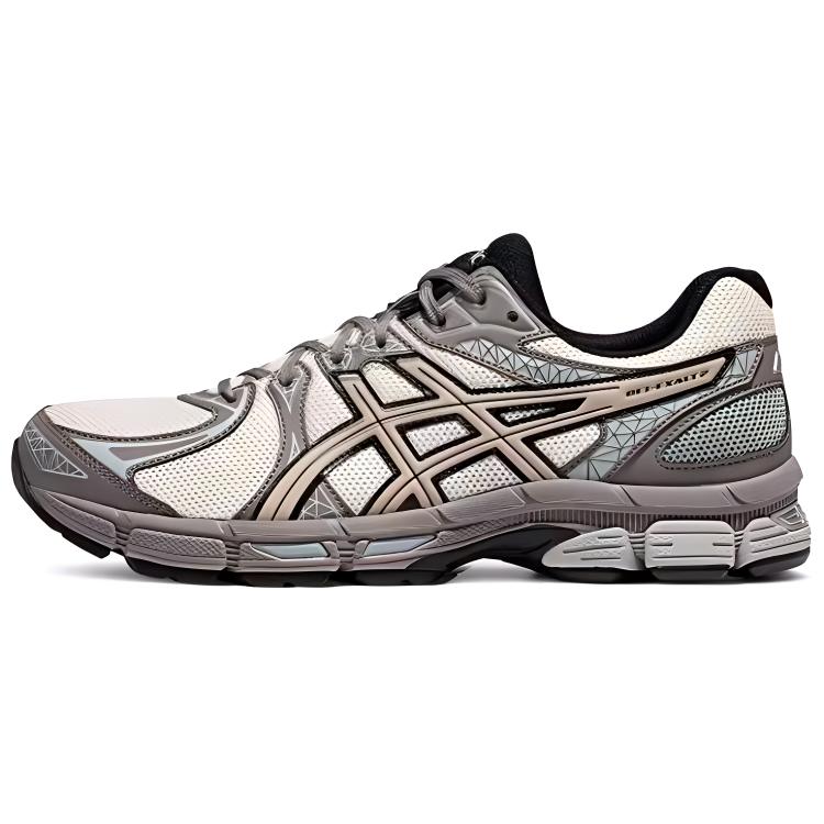 Asics Gel Exalt 2 Cushioning Abrasion Resistant Breathable Low top Running Shoes Men's White Gray Brown