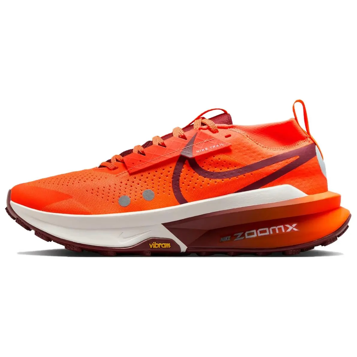 Nike Zegama 2 Abrasion Resistant Low top Casual Running Shoes Men's Red