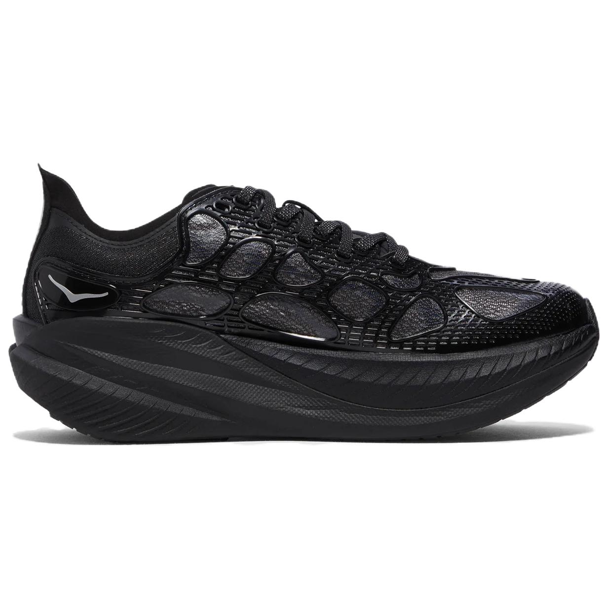 HOKA ONE ONE Mach X Textile, TPU Running Shoes Unisex Triple Black