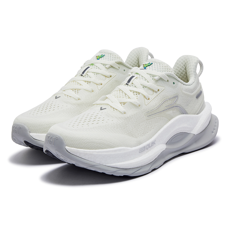 361° Fiery 5 Abrasion Resistant Slip Resistant Low top Casual Running Shoes Women’s White Gray