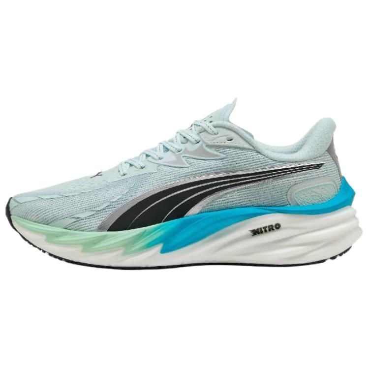 PUMA Velocity NITRO 4 Low top Running Shoes Men’s Gray Black Blue