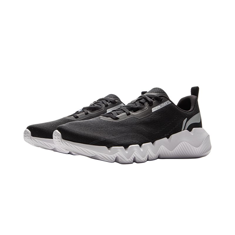 Li Ning Cushioning Slip Resistant Low top Casual Running Shoes Men’s Black
