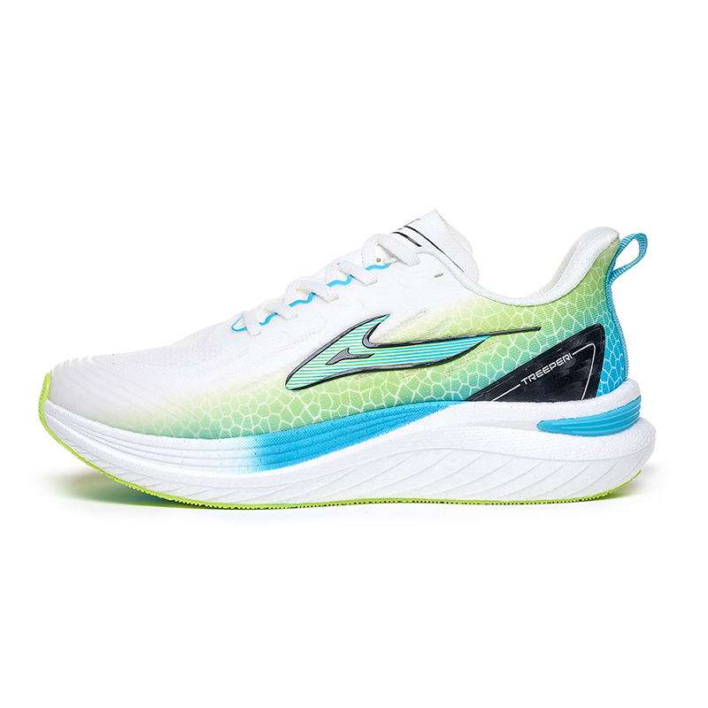 TREEPERI Running Shoes Unisex Low Top Cyan, Orange