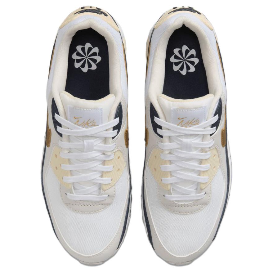 Nike Air Max 90 Running Shoes Women’s Low Top Beige Brown Black