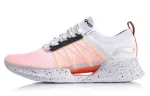 Li Ning Cloud Non slip Lightweight Low top Running Shoes Men's Neon Fruit Red