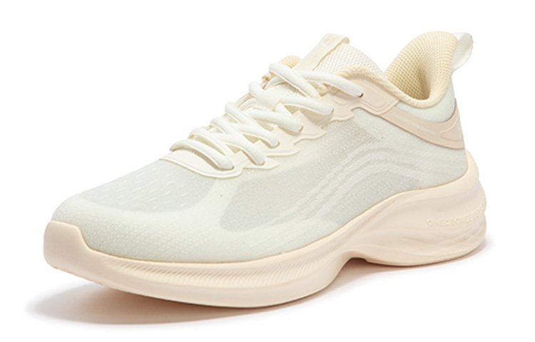 361° Sharp Sparkle Slip Resistant, Abrasion Resistant, Breathable Low top Casual Running Shoes Women’s Dune White